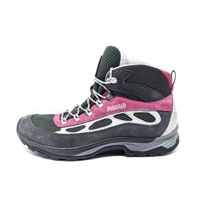 Asolo Womens 7 Boots Cylios Hiking High Top Lace Up Gray Pink Vibram